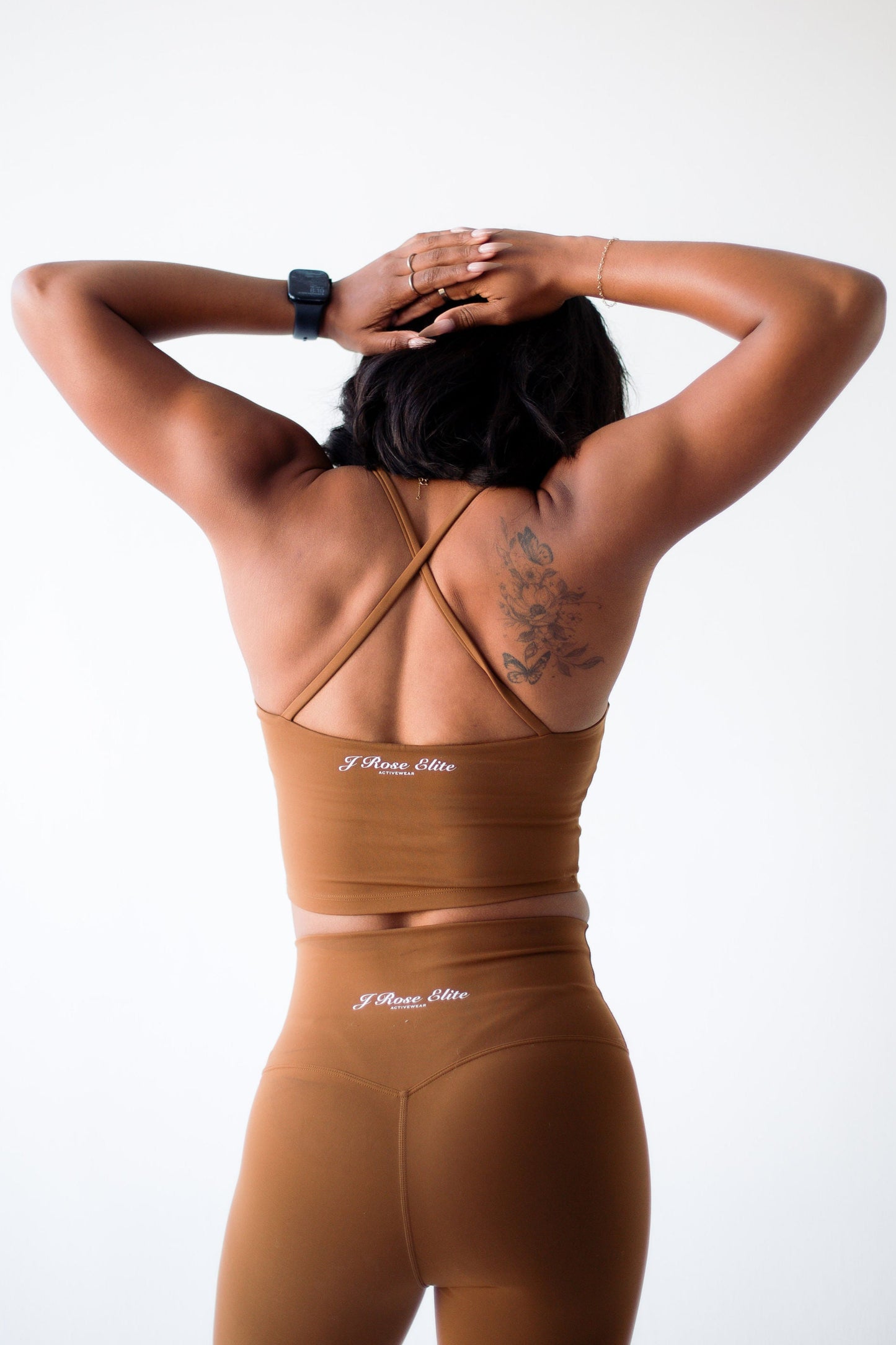Elevate Cropped Tank - Brown