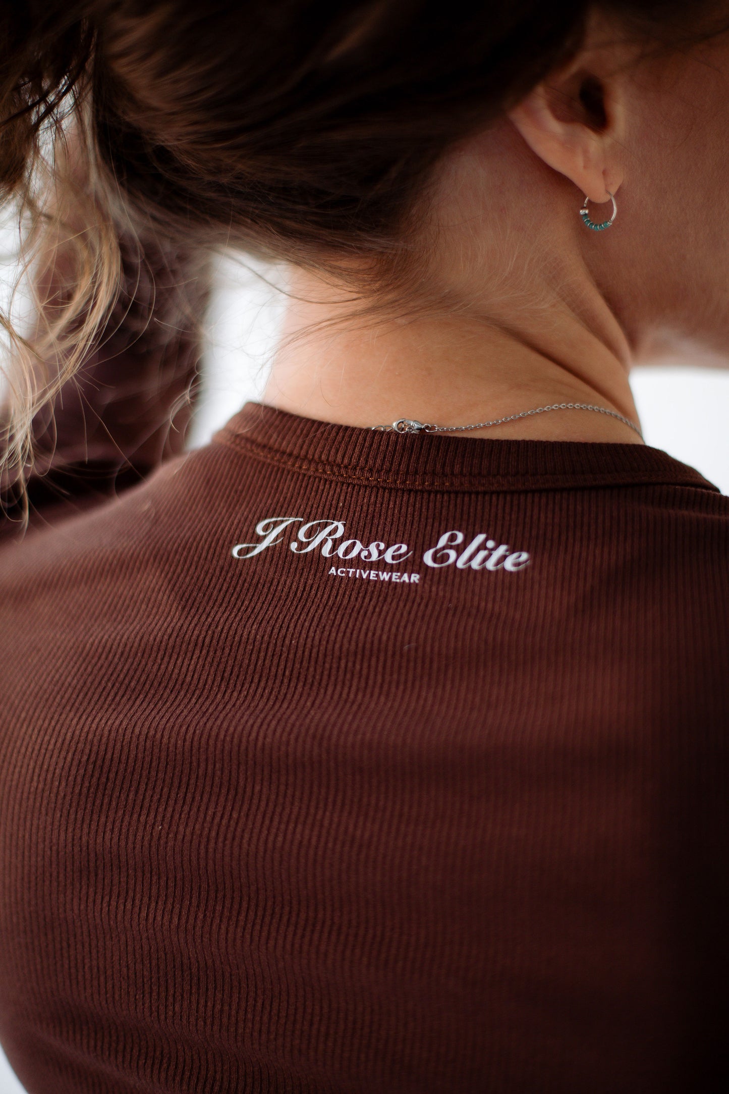 Peak Ribbed Long Sleeve - Brown
