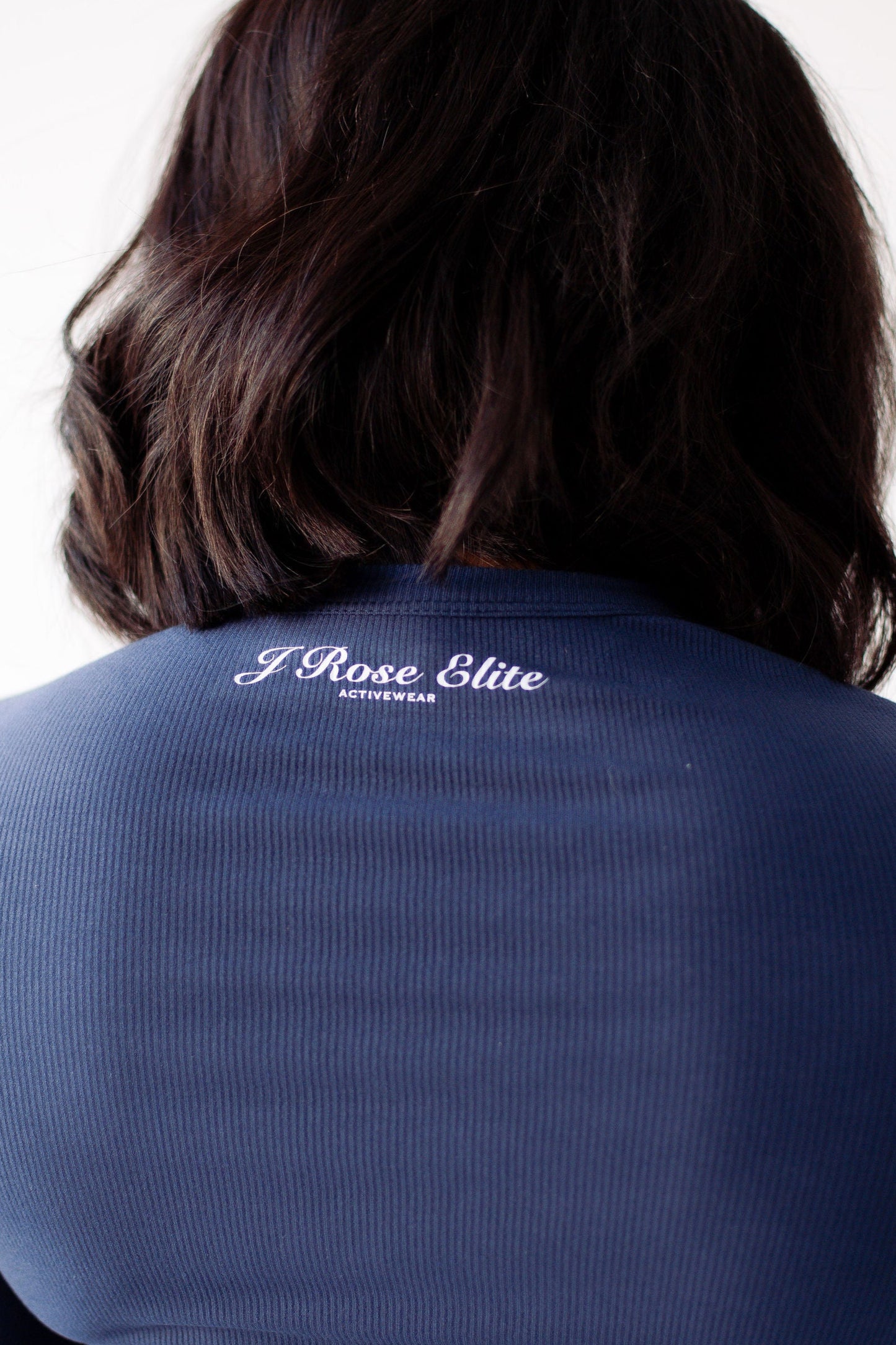 Peak Ribbed Long Sleeve - Blue