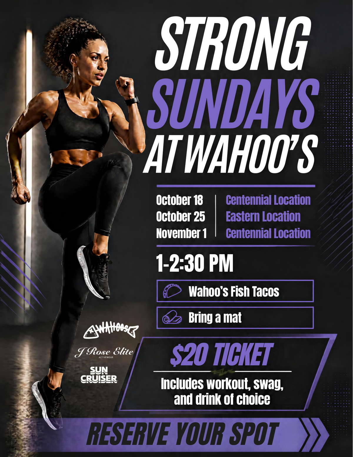 Strong Sundays @ Wahoos - November 1st Centennial