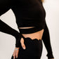 Criss Cross Long Sleeve-Black S,M,L