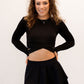 Criss Cross Long Sleeve-Black S,M,L