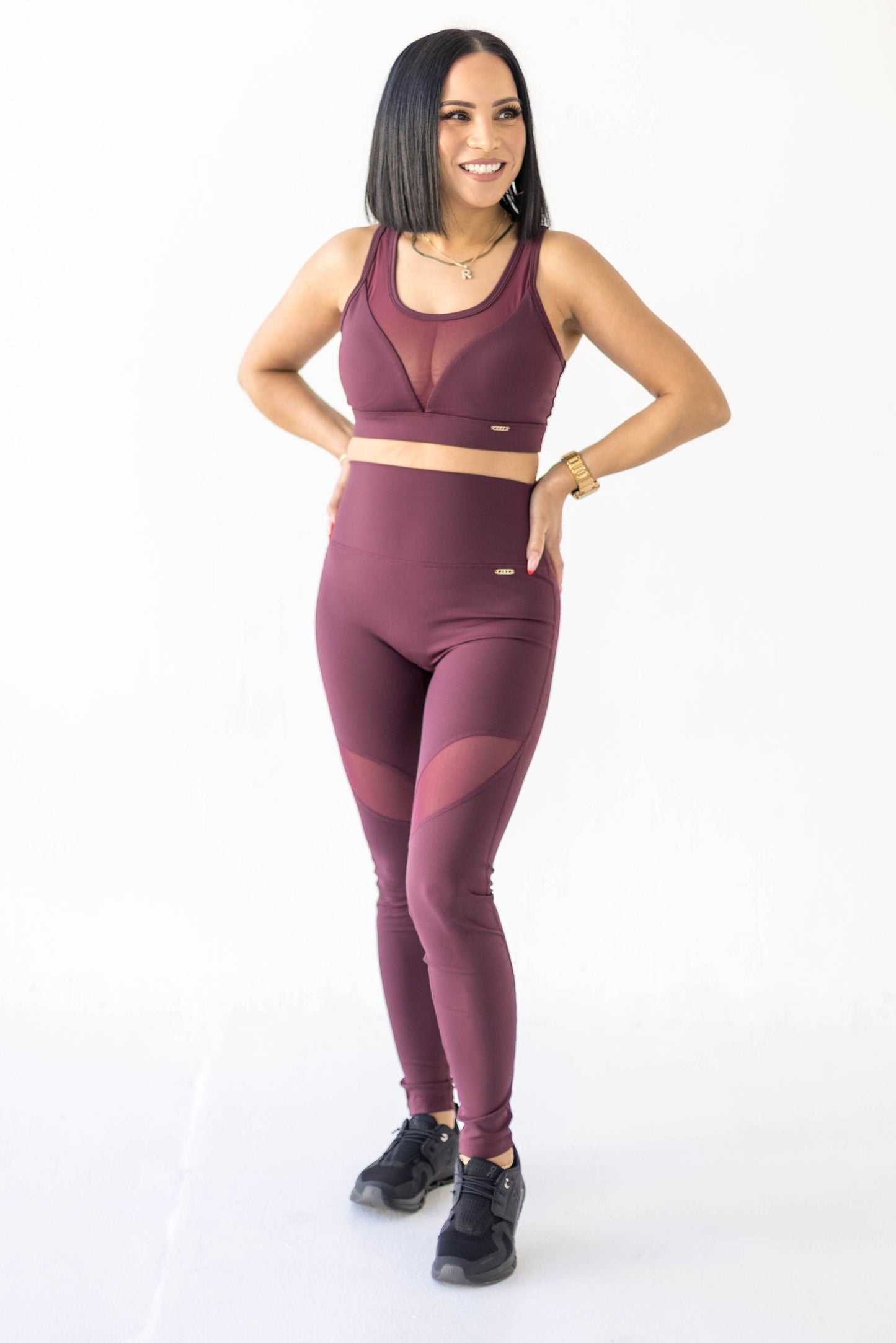 Refine Leggings - Burgundy