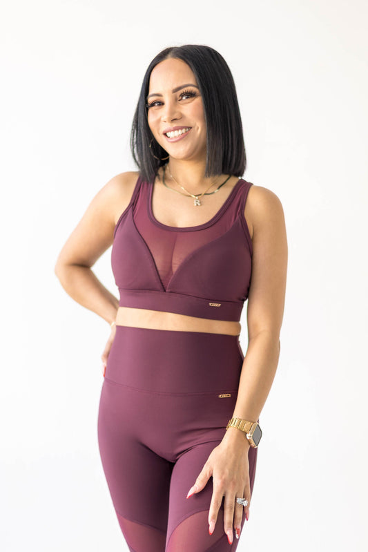 Refine Sports Bra - Burgundy