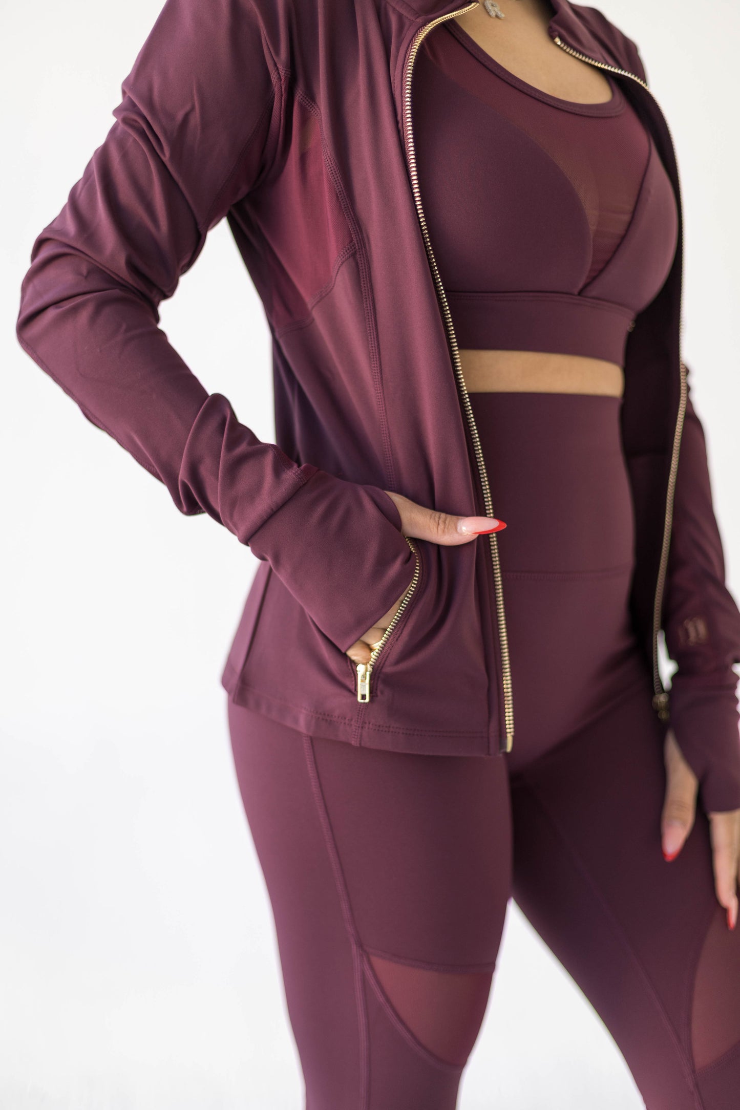24 Karat Jacket - Burgundy