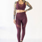 Refine Leggings - Burgundy