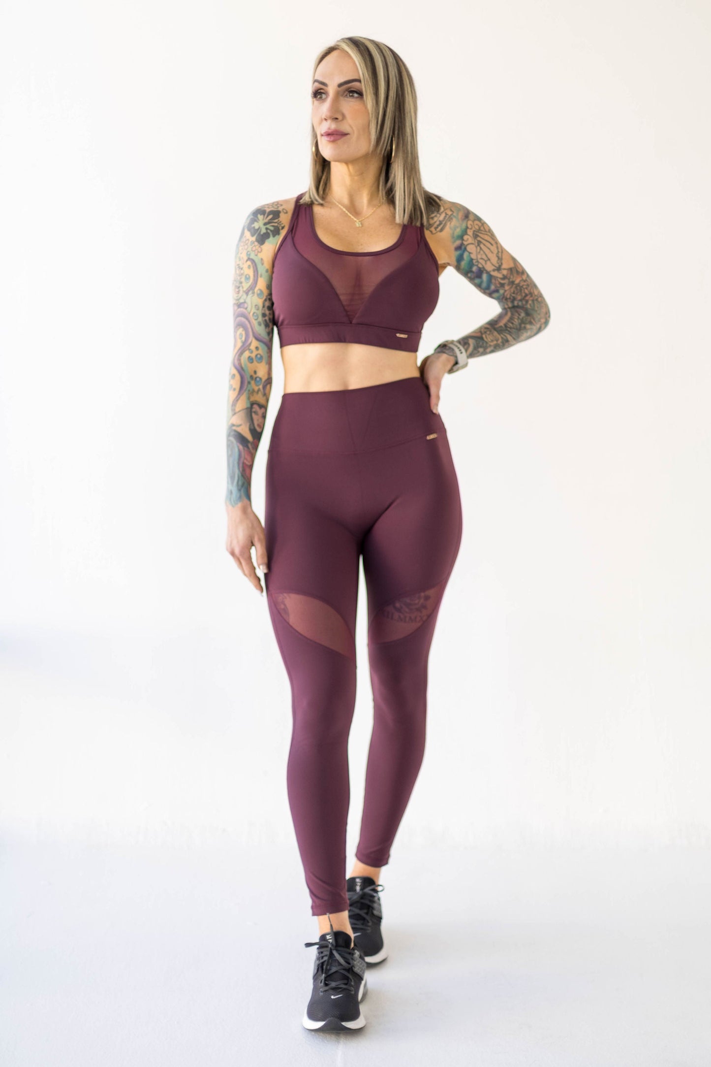 Refine Leggings - Burgundy