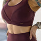 Refine Sports Bra - Burgundy