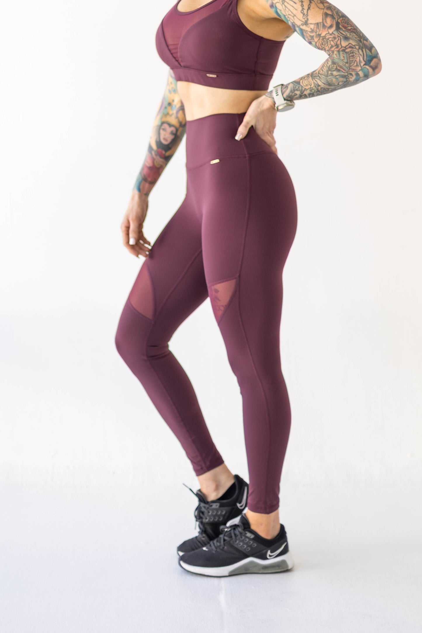 Refine Leggings - Burgundy