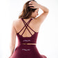 Essential Sports Bra-Wine Red