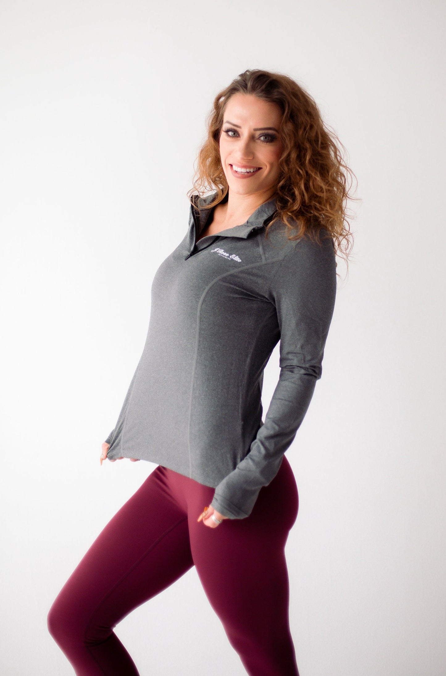 Essential 1/4 Zip Pullover- Grey Small ONLY