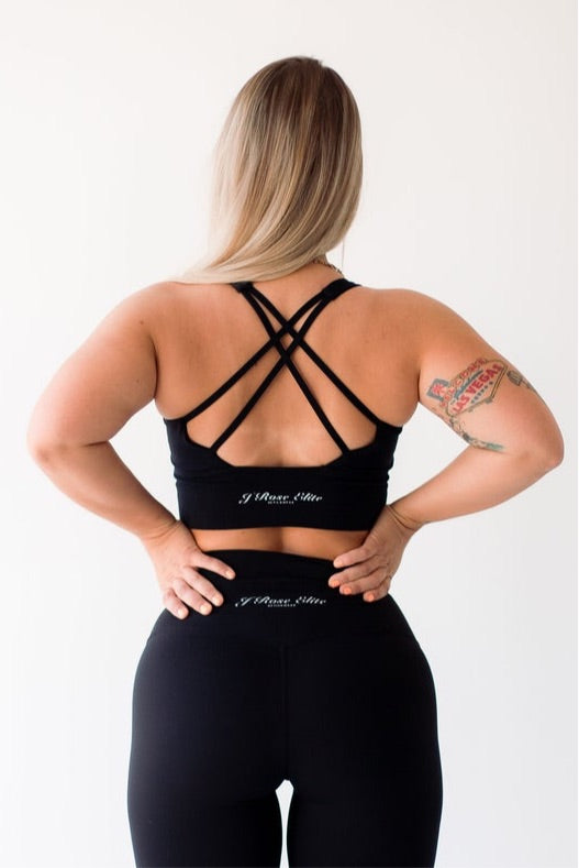 Essential Sports Bra-Black