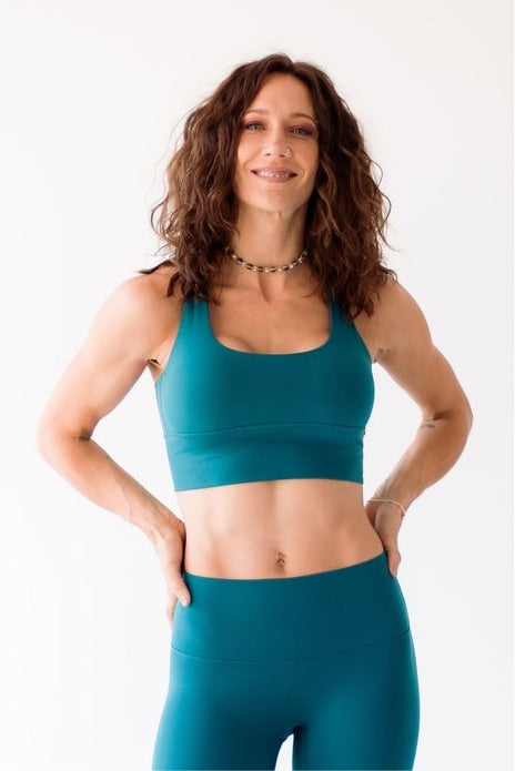 Essential Sports Bra-Teal