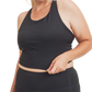 Curvy Racerback Cropped Top- 2XL & 3XL ONLY