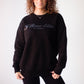 Obsidian Black Oversized Crewneck Sweatshirt- SMALL & MEDIUM ONLY