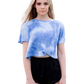 Solid Color Tie Dye Cropped Tops-S & L Only